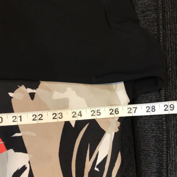 DKNY Black Floral Front Oversized Long Sleeve Top-No Size Tag See Measurements - Picture 9 of 11